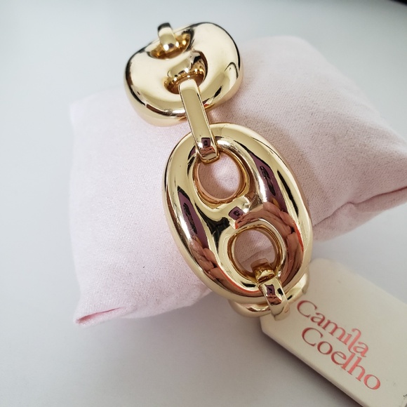 Camila Coelho Gold Tone Chain Link Bracelet - Picture 3 of 4